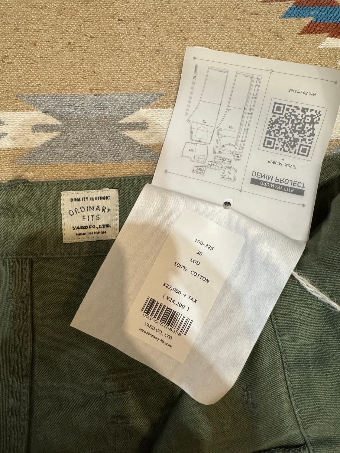 [30] 오디너리 핏츠 퍼티그 팬츠 올리브 상품이미지6