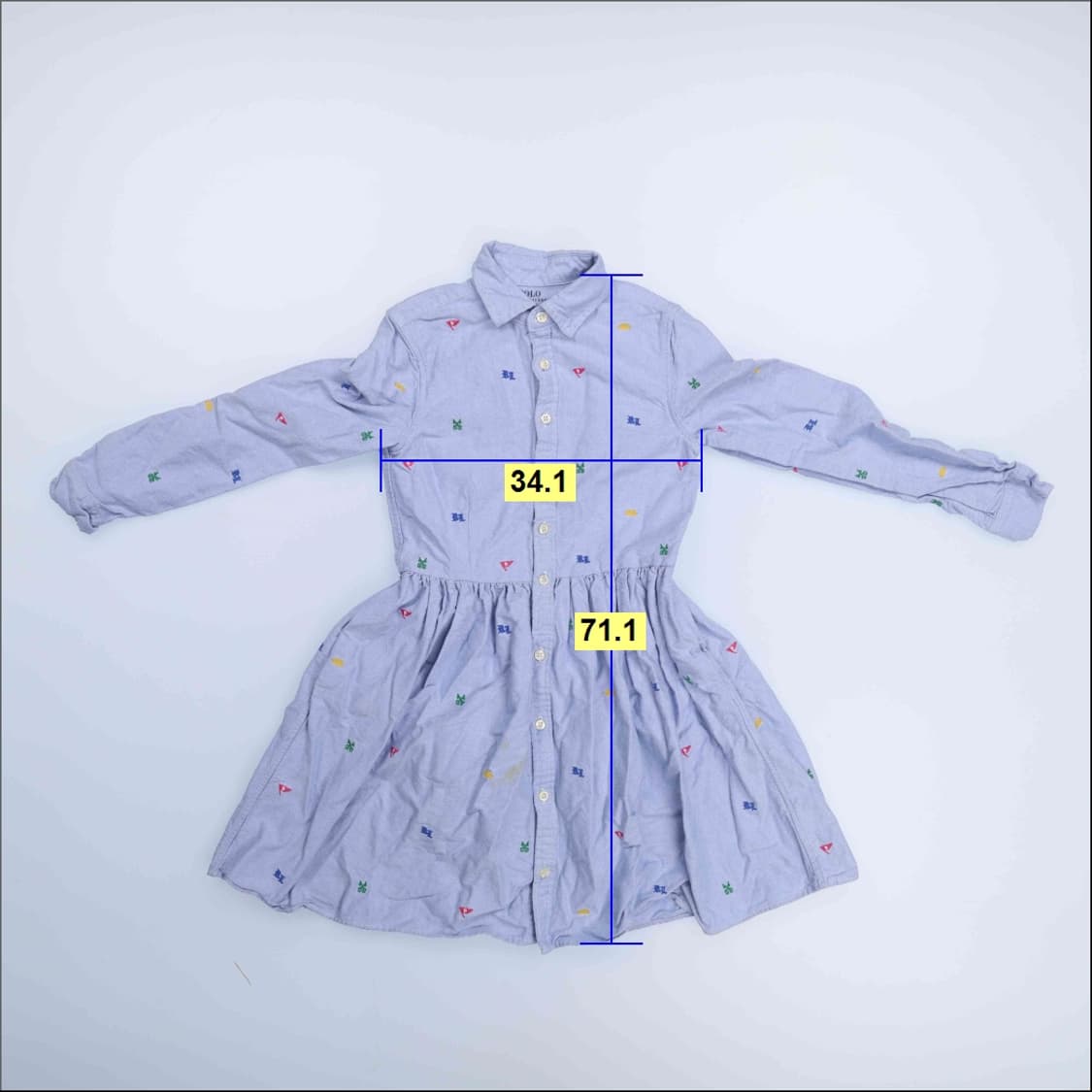 12 폴로 키즈 데님셔츠 원피스 0210H1 상품이미지8