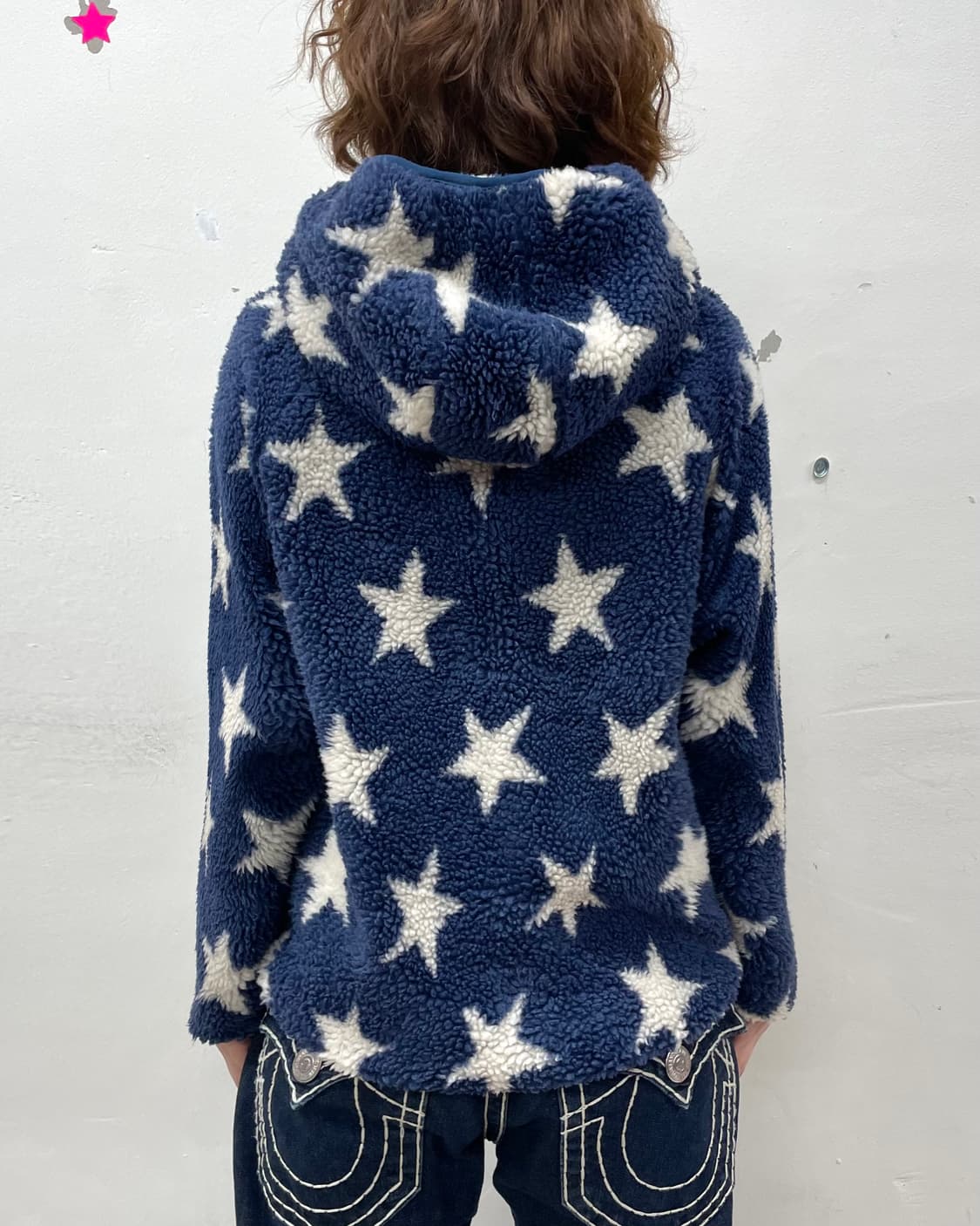 Rough Star Navy Fleece Jacket  상품이미지3