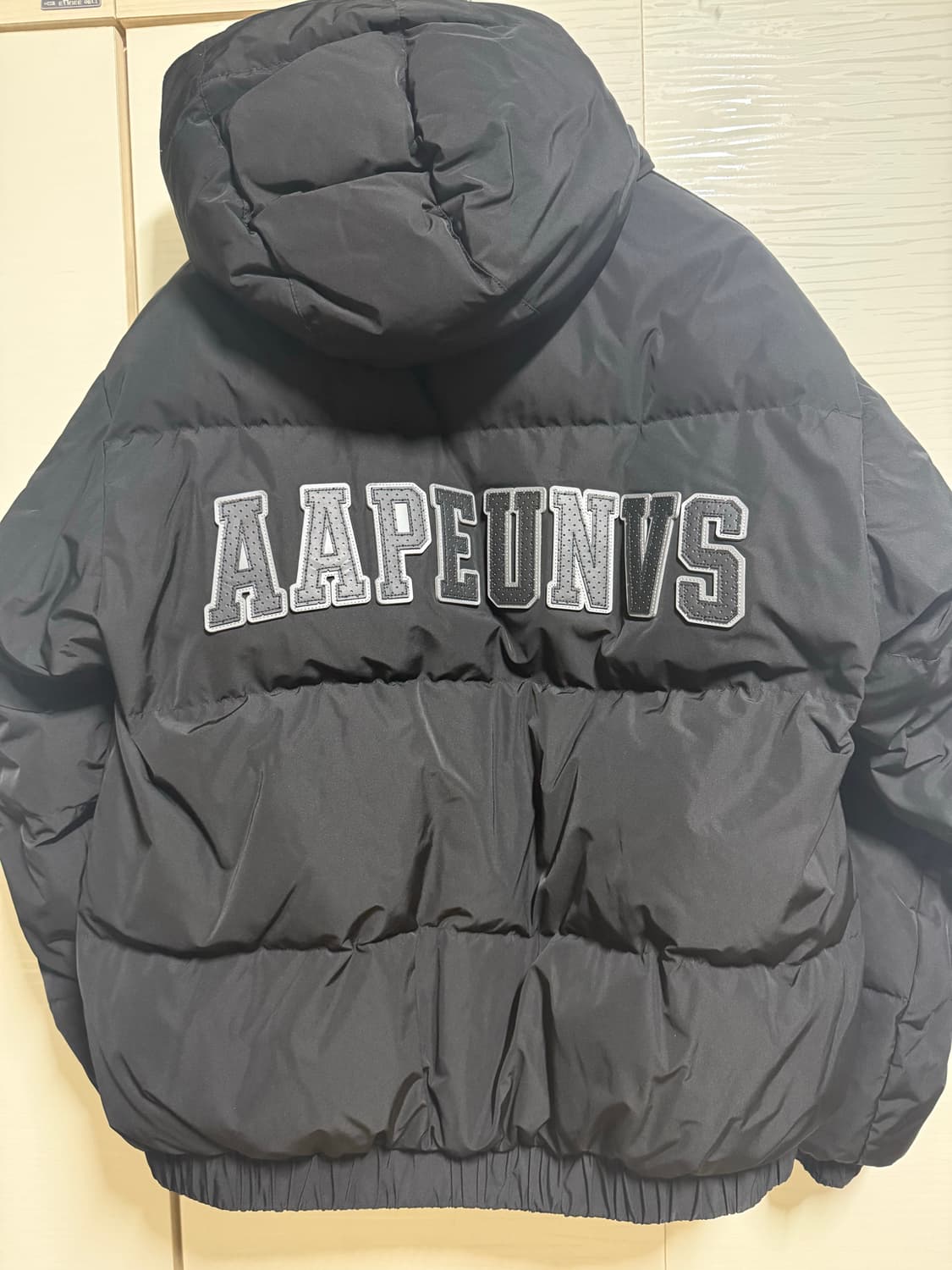 베이프 블랙 패딩 상품이미지2