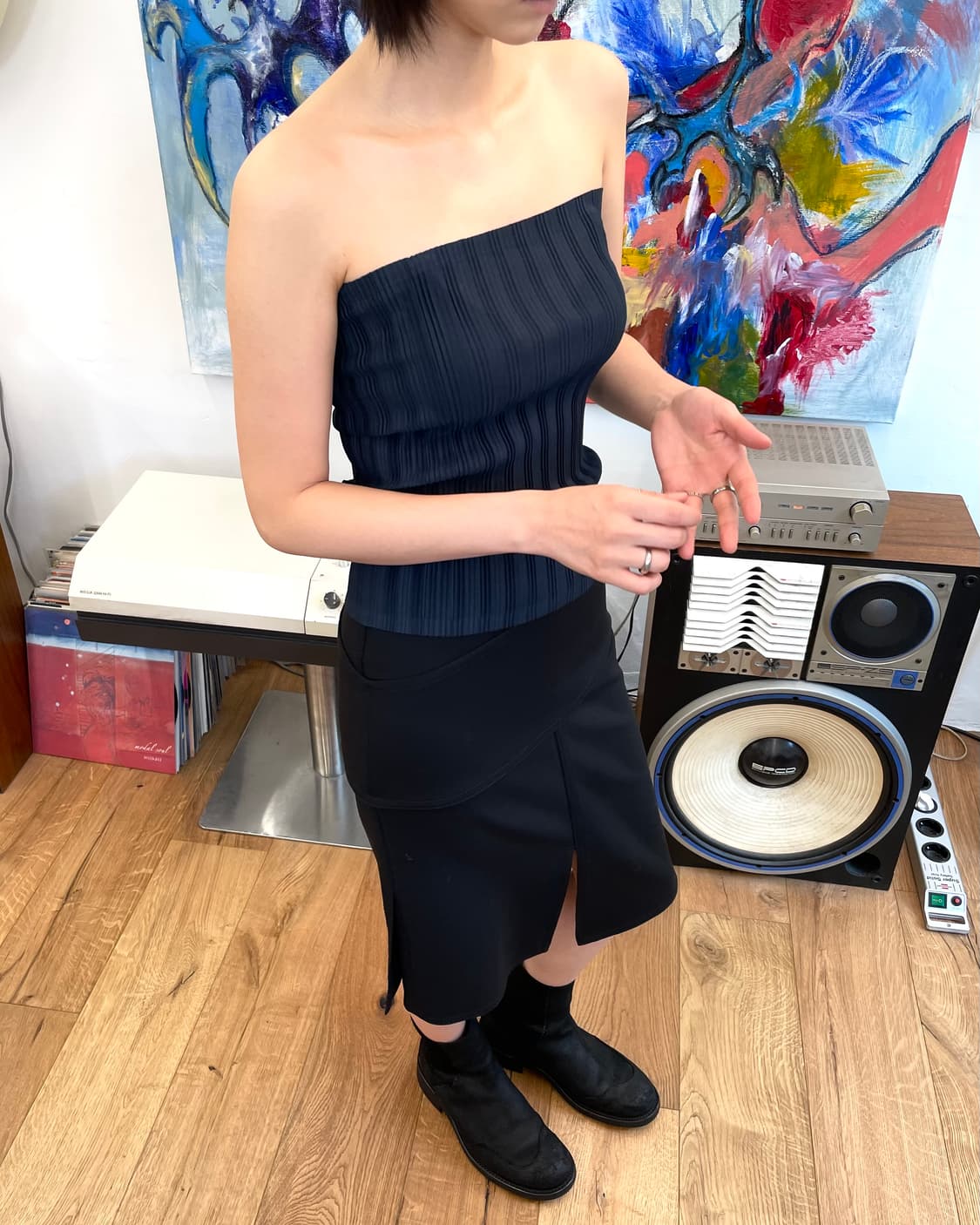 이세이미야케 플리츠플리즈 넥워머 & 튜브탑 상품이미지2