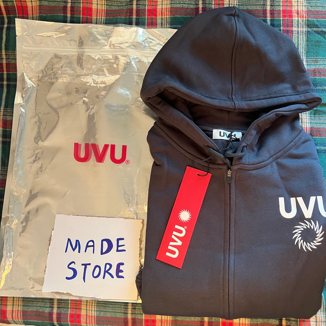 UVU 파리 후드 집업 잉크블루 상품이미지3