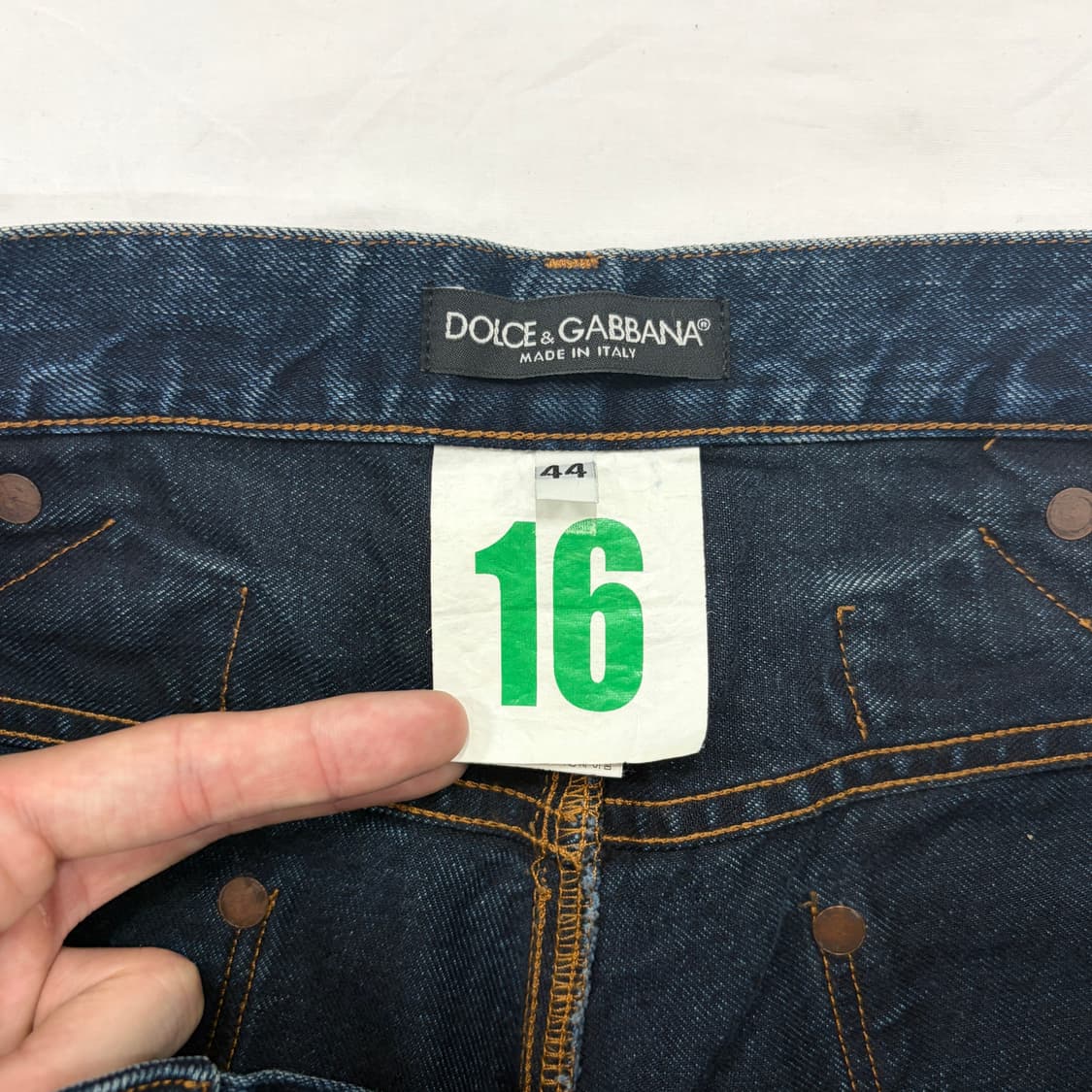 돌체앤가바나 신치백 메탈 플레이트 데님팬츠 상품이미지5