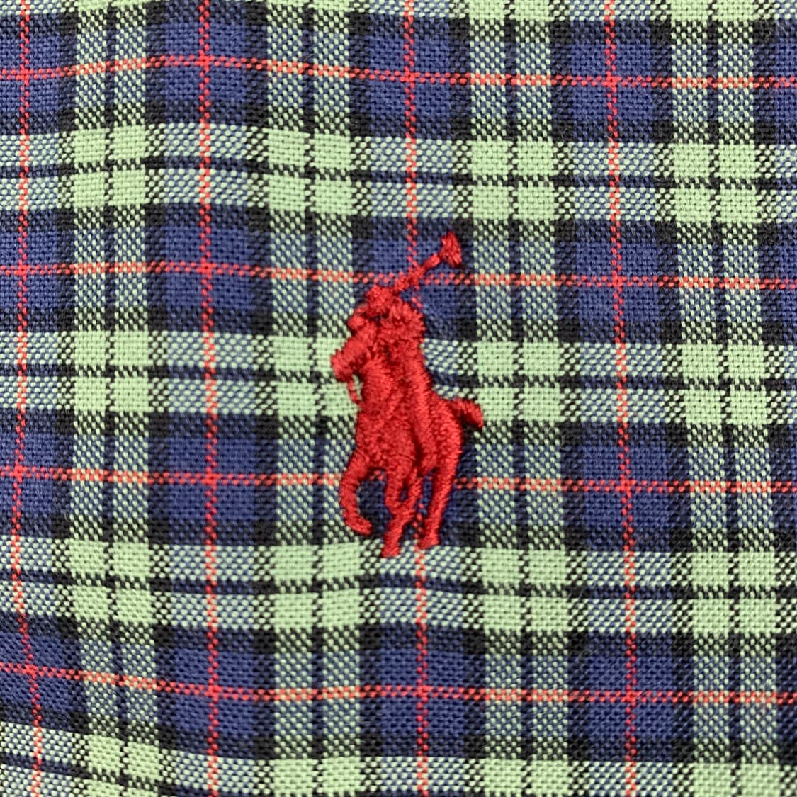 폴로 랄프로렌 포니로고 슬림핏 스트레치 옥스포드 체크 셔츠 상품이미지3