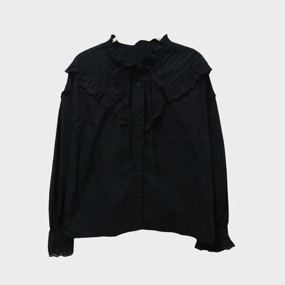 헤더 레이스 발레코어 블라우스 61743 상품이미지1