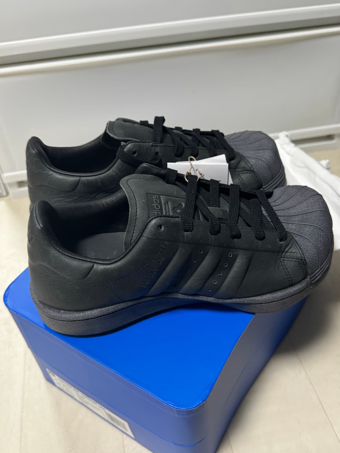 (W) 아바바브 x 아디다스 슈퍼스타 그레이 카본 220 새상품 상품이미지4