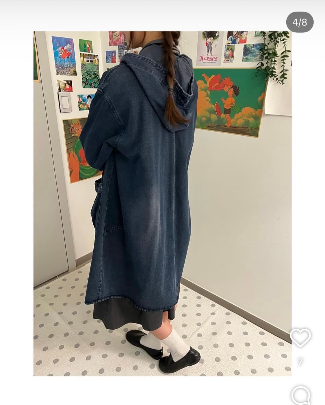 빈티지 청 후드 아우터 상품이미지3