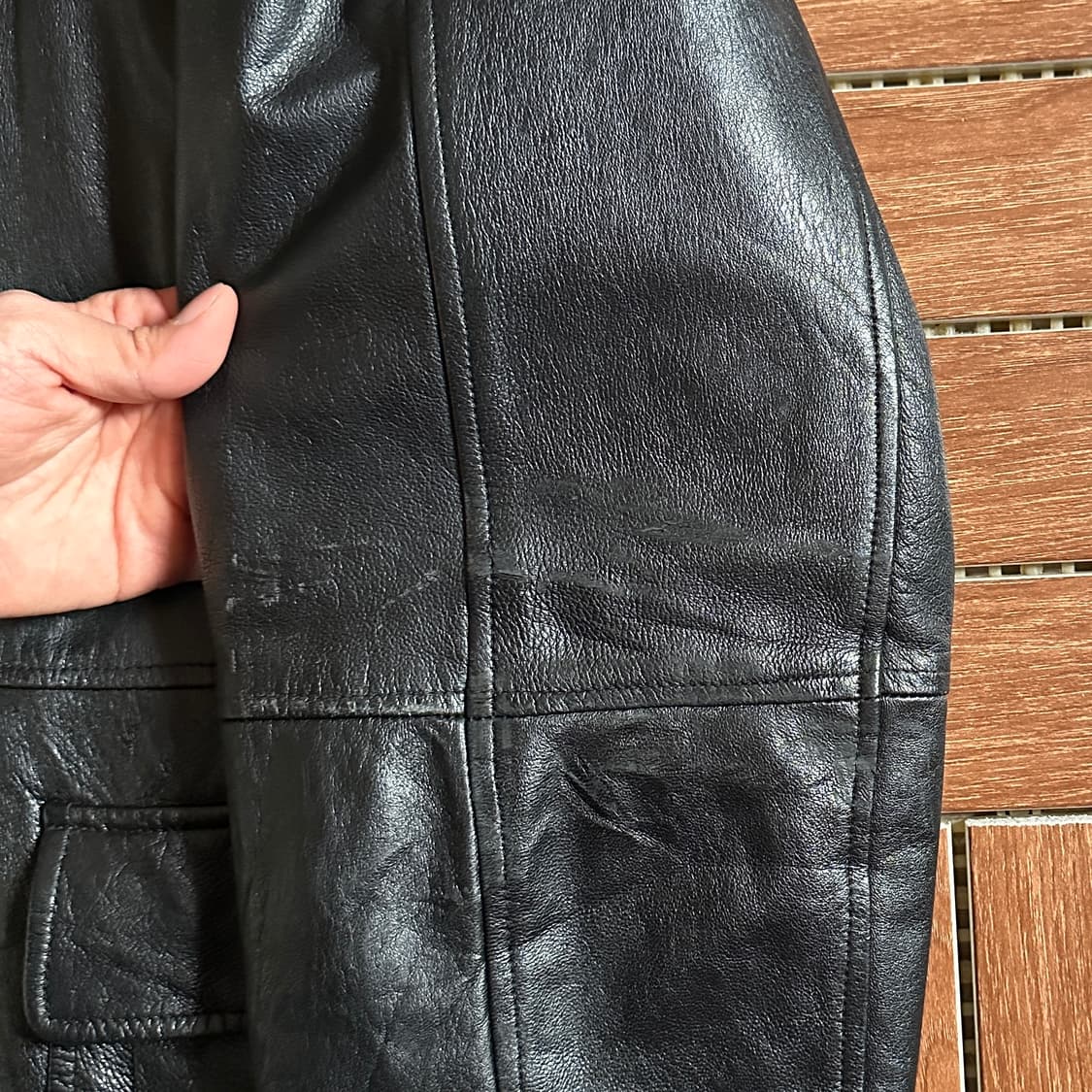 Moda italiana sheep-skin leather coat 상품이미지10