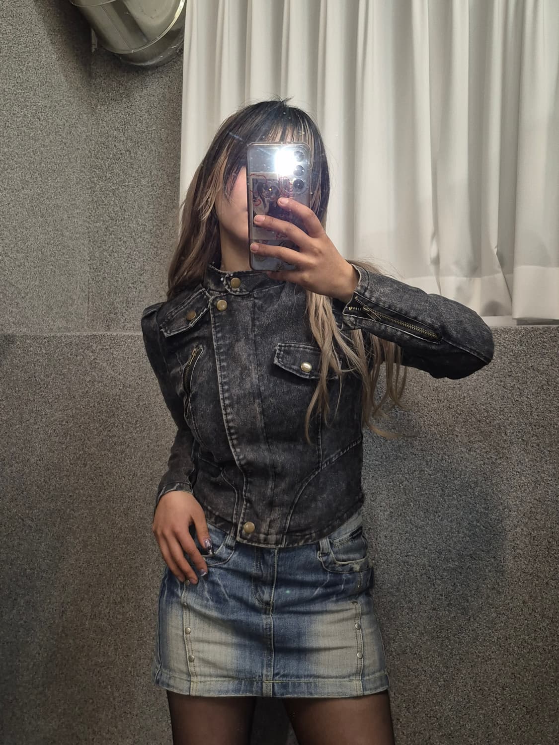 VINTAGE DENIM RIDER JACKET  상품이미지1