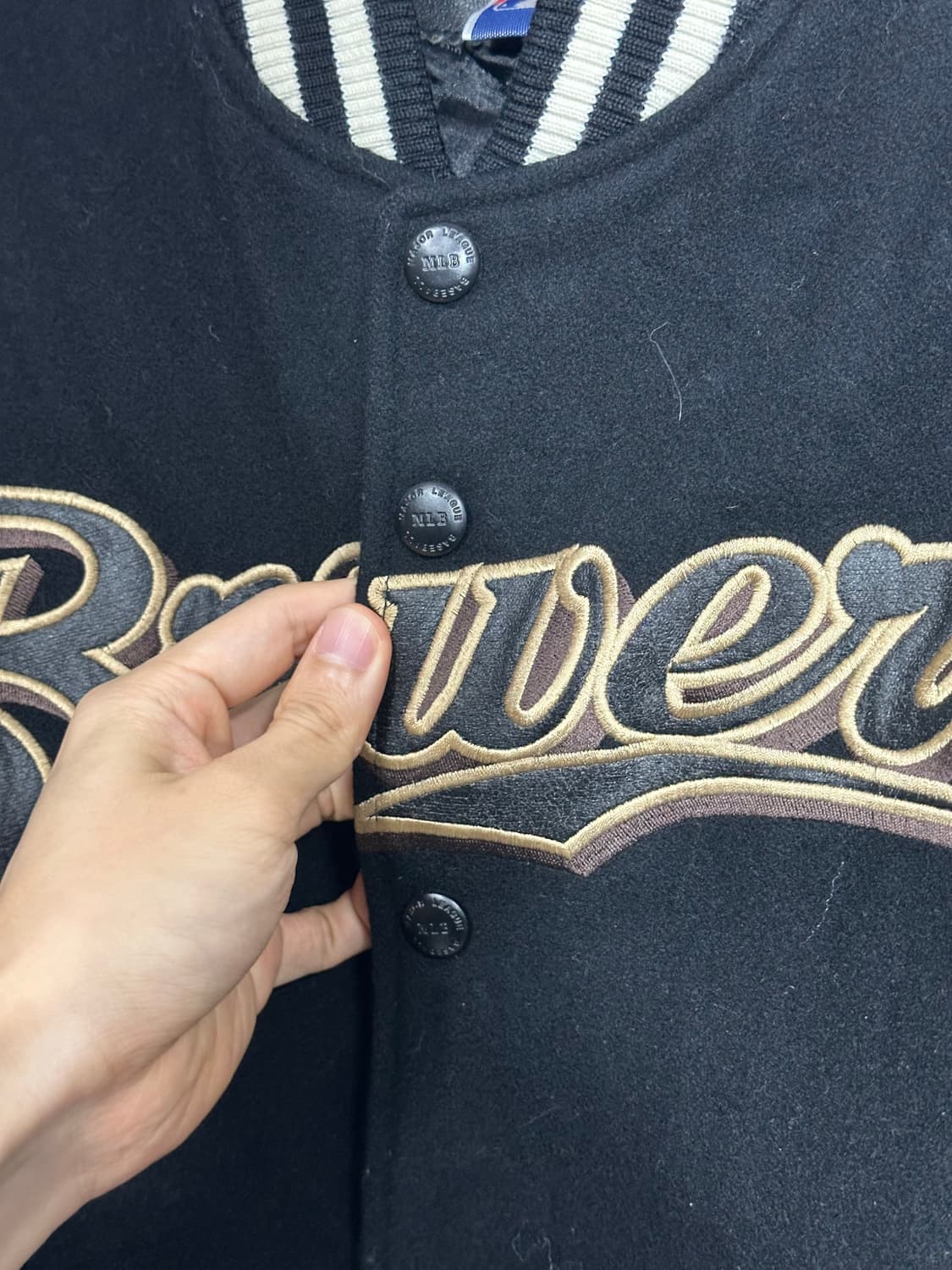 MLB 밀워키 브루어스 바시티자켓 M 상품이미지9