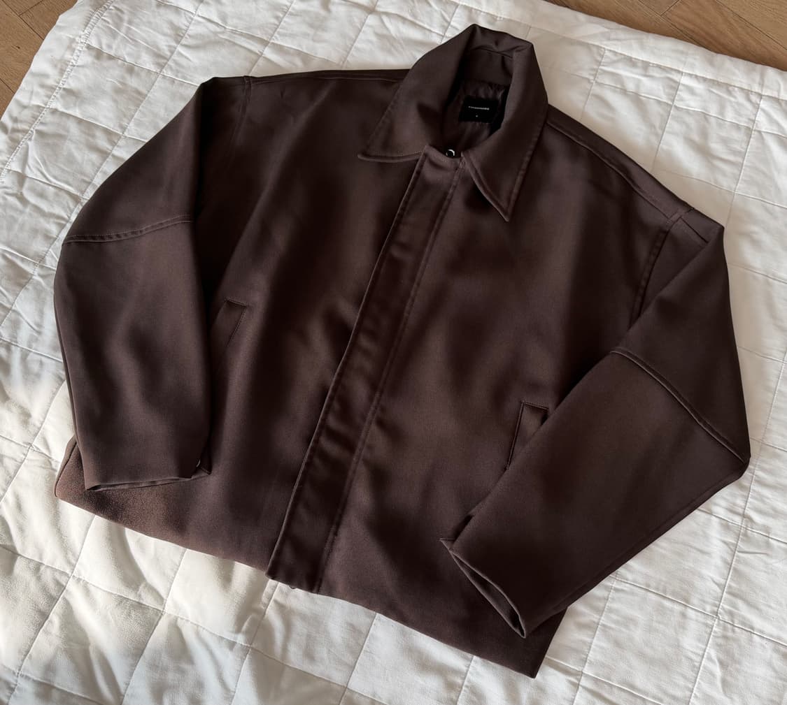 오버핏 브라운 카라 자켓 M사이즈 상품이미지2