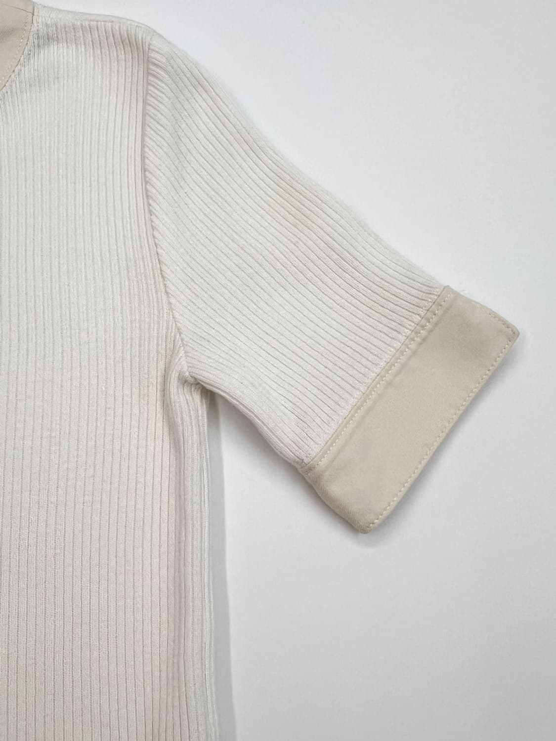 courreges / 꾸레쥬 아이보리 골지 탑  상품이미지4