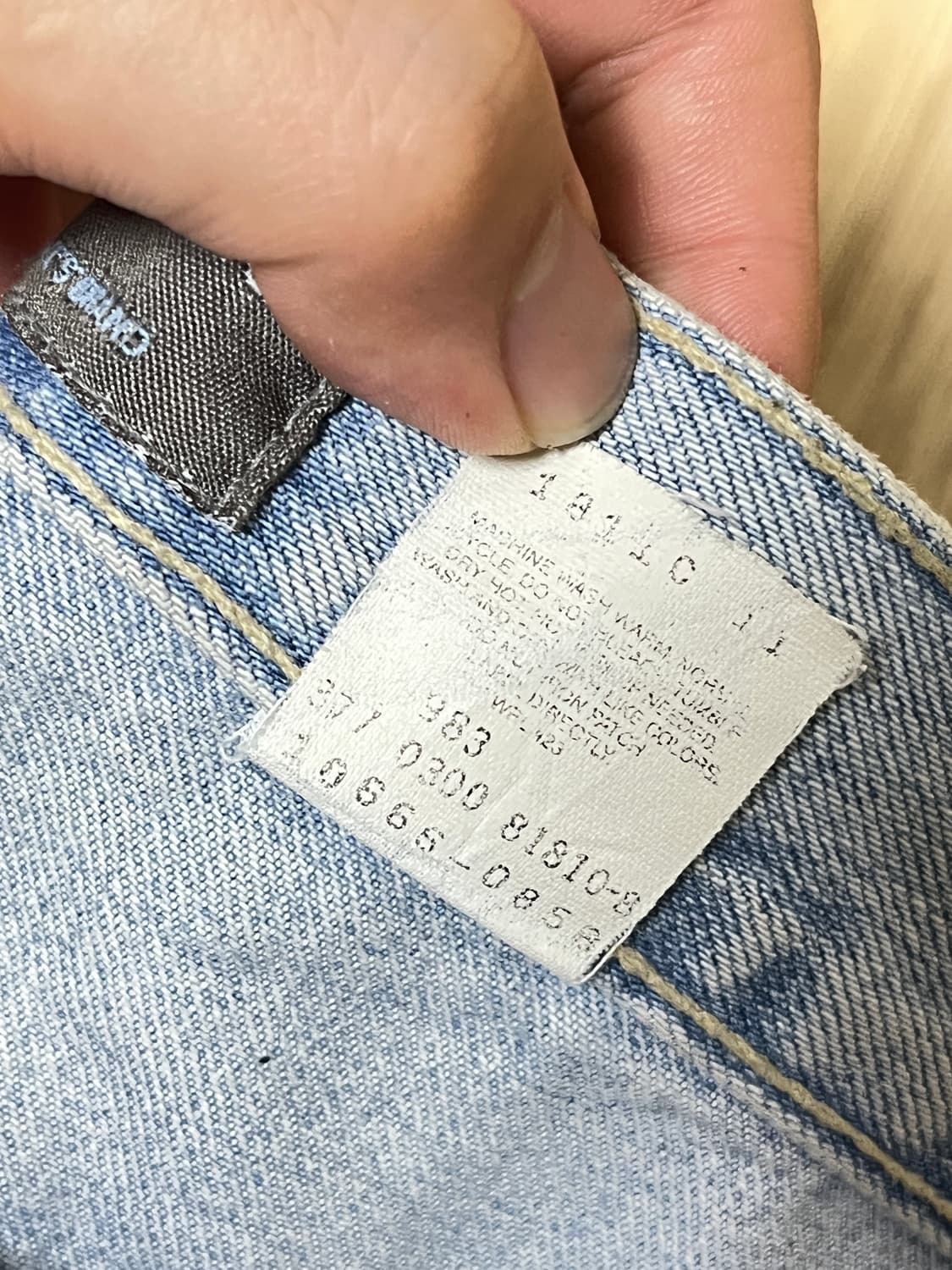 90'S 빈티지 리바이스 실버탭 연청 상품이미지4