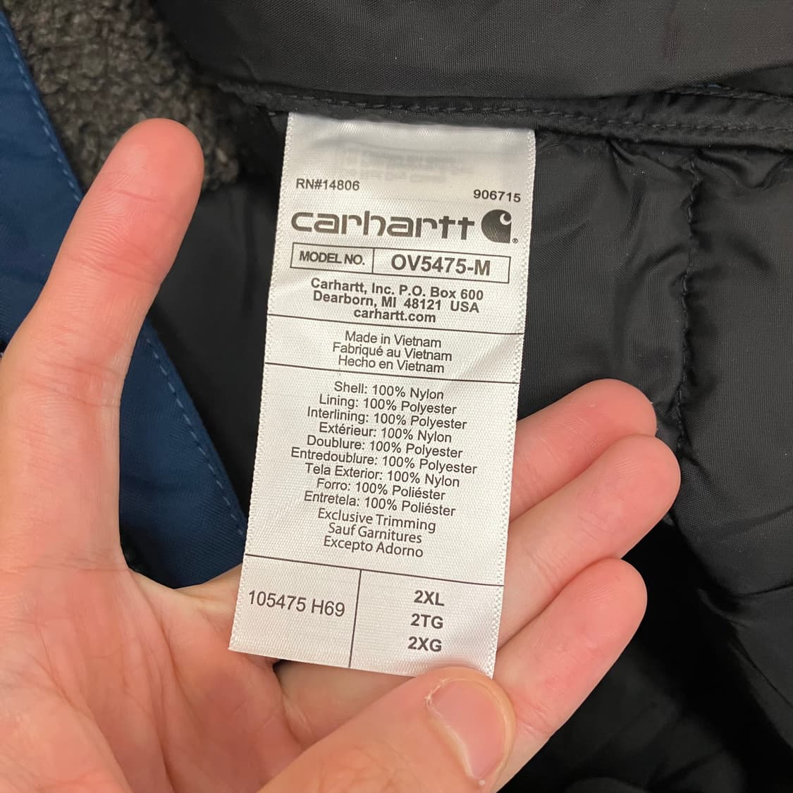 N185 칼하트 인슐레이티드 패딩 조끼 베스트 상품이미지4