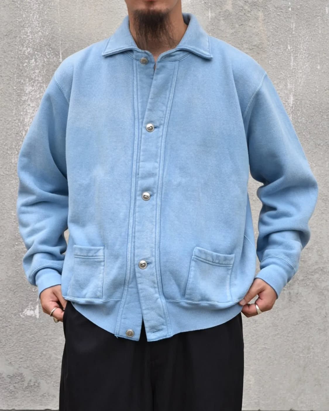 [2, 새상품]아프레쎄 A.PRESSE 25AW 빈티지 스웻 가디건 상품이미지2