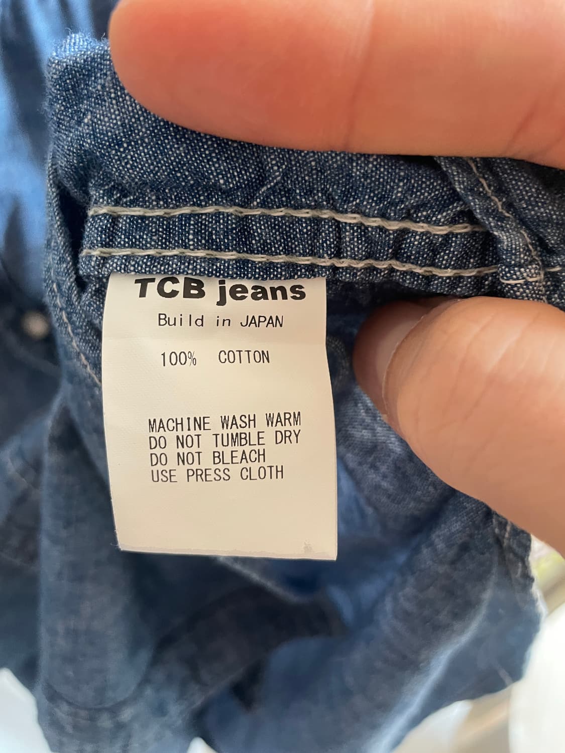 tcb jeans 샴브레이 웨스턴셔츠 상품이미지8