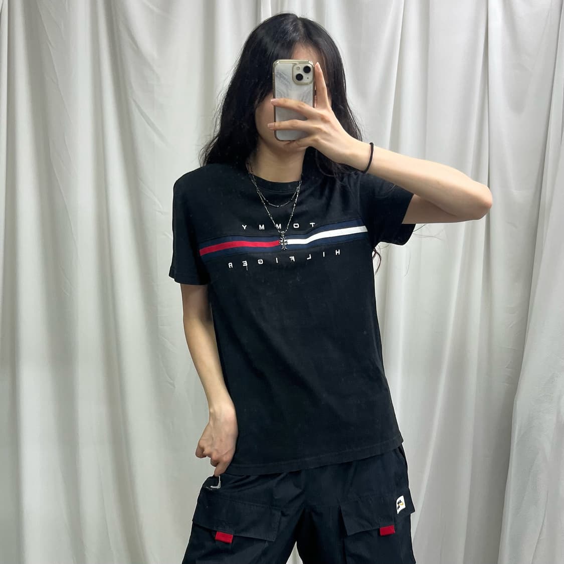 Tommyhilfiger black T-shirts 상품이미지2