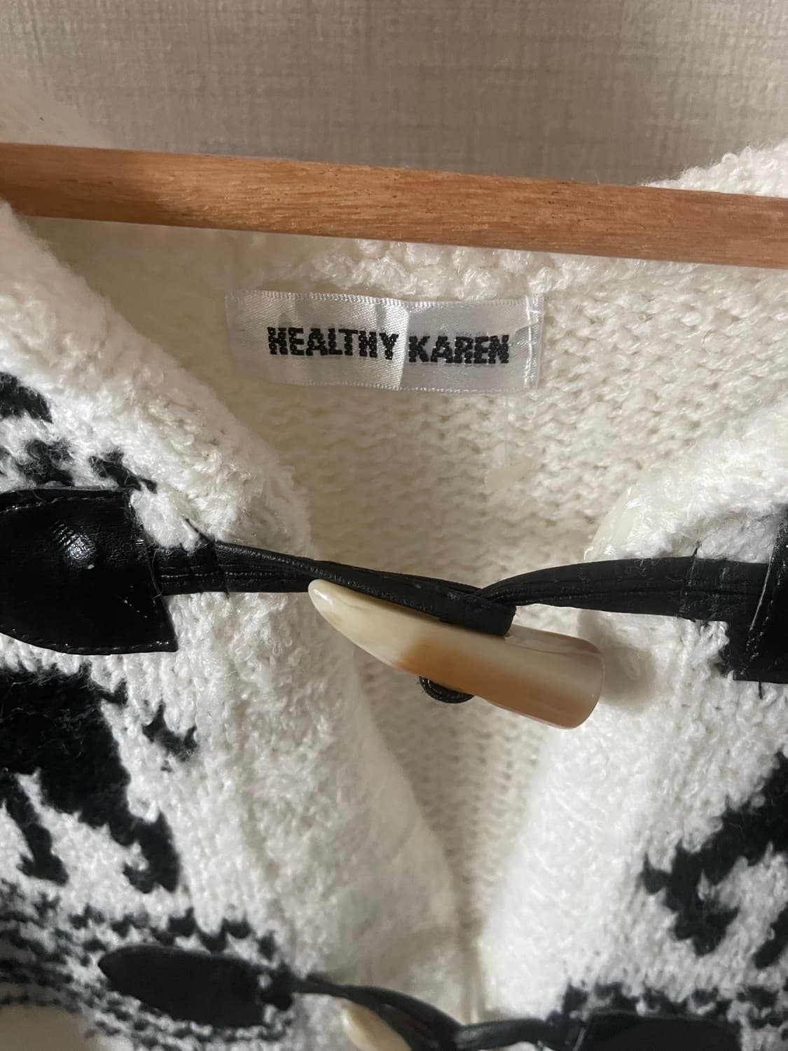 모리걸 빈티지 노르딕 떡볶이 후드 가디건🤍🦌 상품이미지2