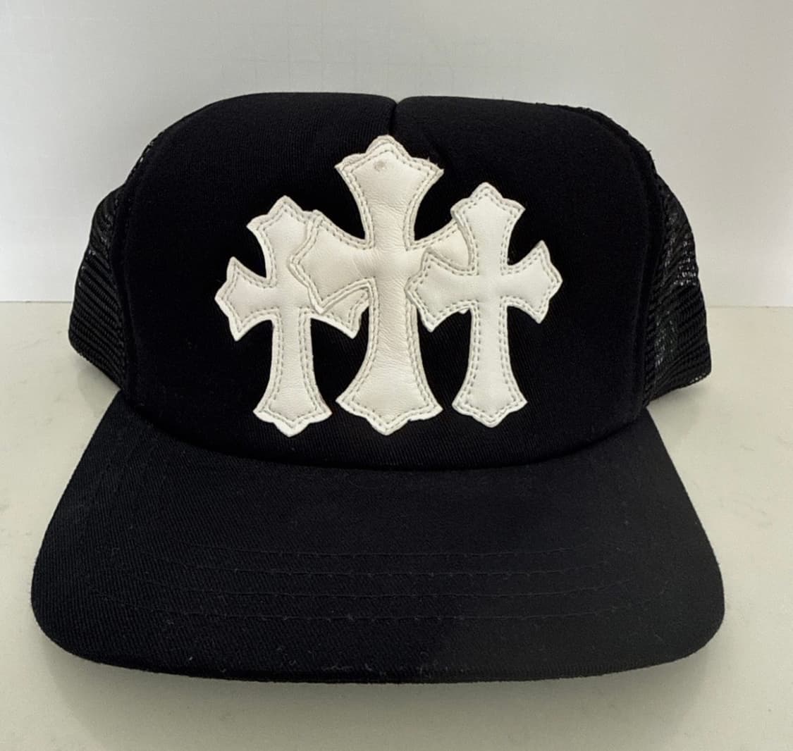 크롬하츠 세메터리 레더패치 매쉬캡 상품이미지1