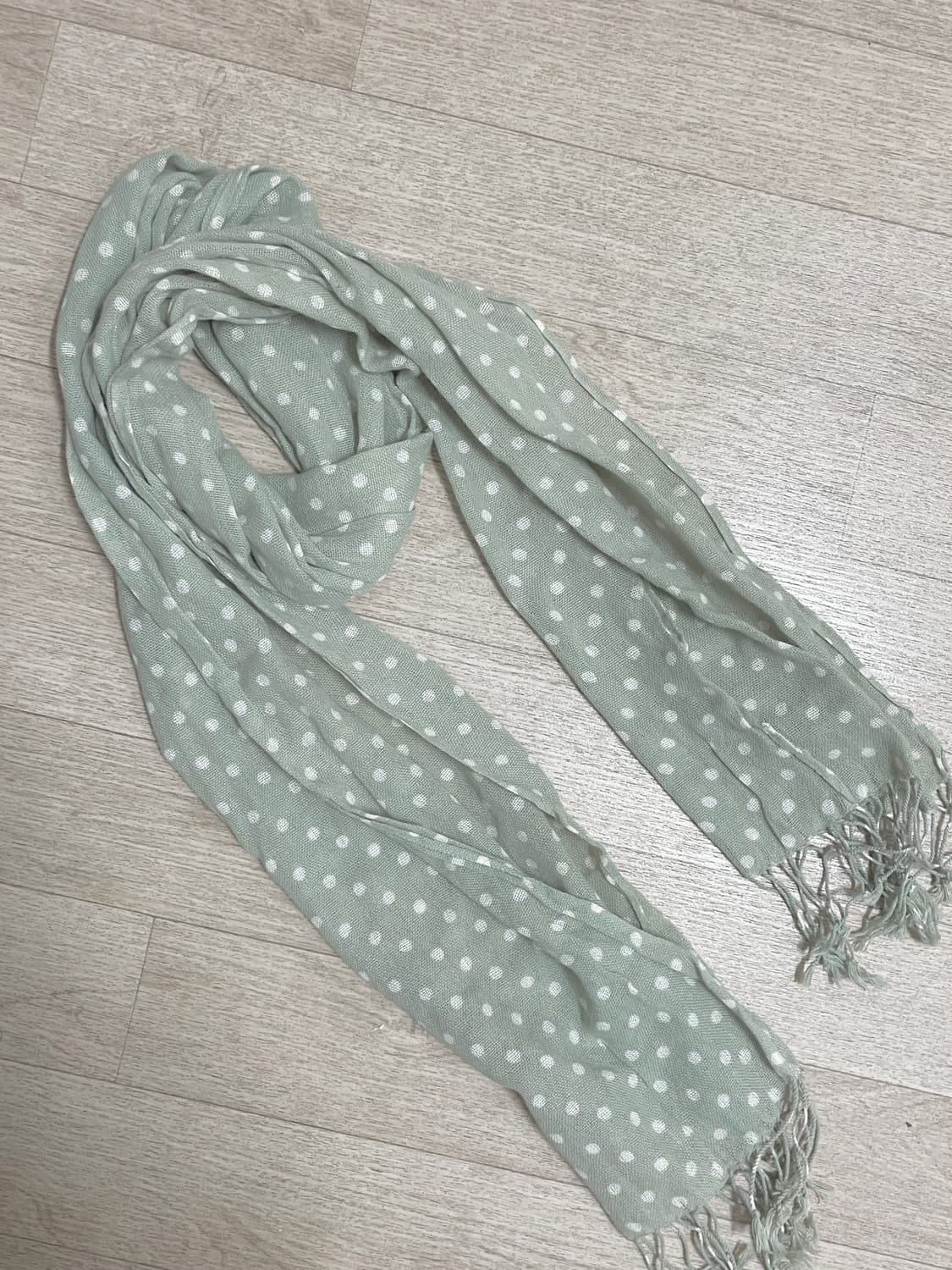 민트 도트 일본빈티지 머플러 상품이미지1