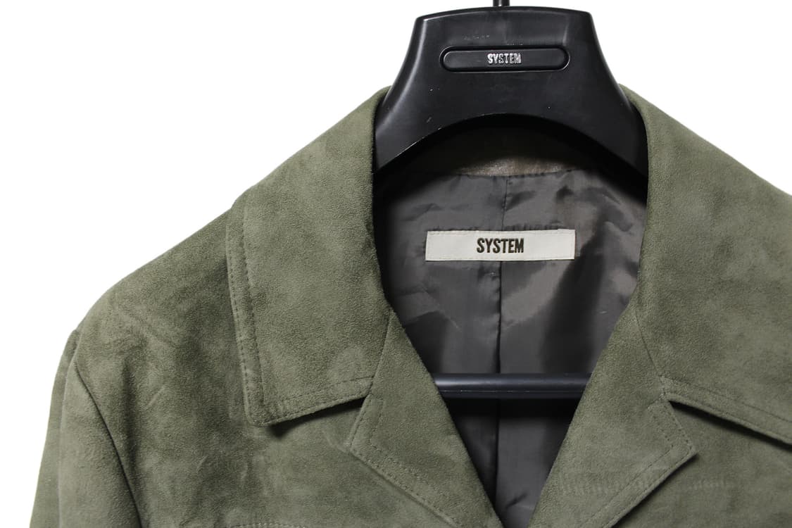 SYSTEM 시스템옴므 스웨이드 크롭 트러커자켓 상품이미지2