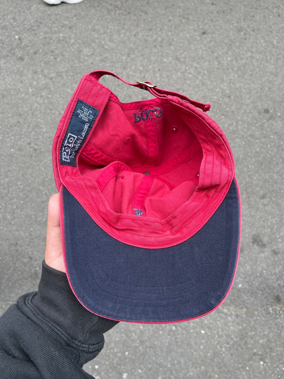 1990s Polo Ralph Lauren Red Faded Cap 상품이미지2