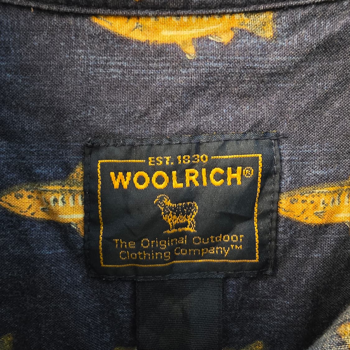 Woolrich 울리치 피쉬 패턴 빈티지 셔츠 상품이미지3