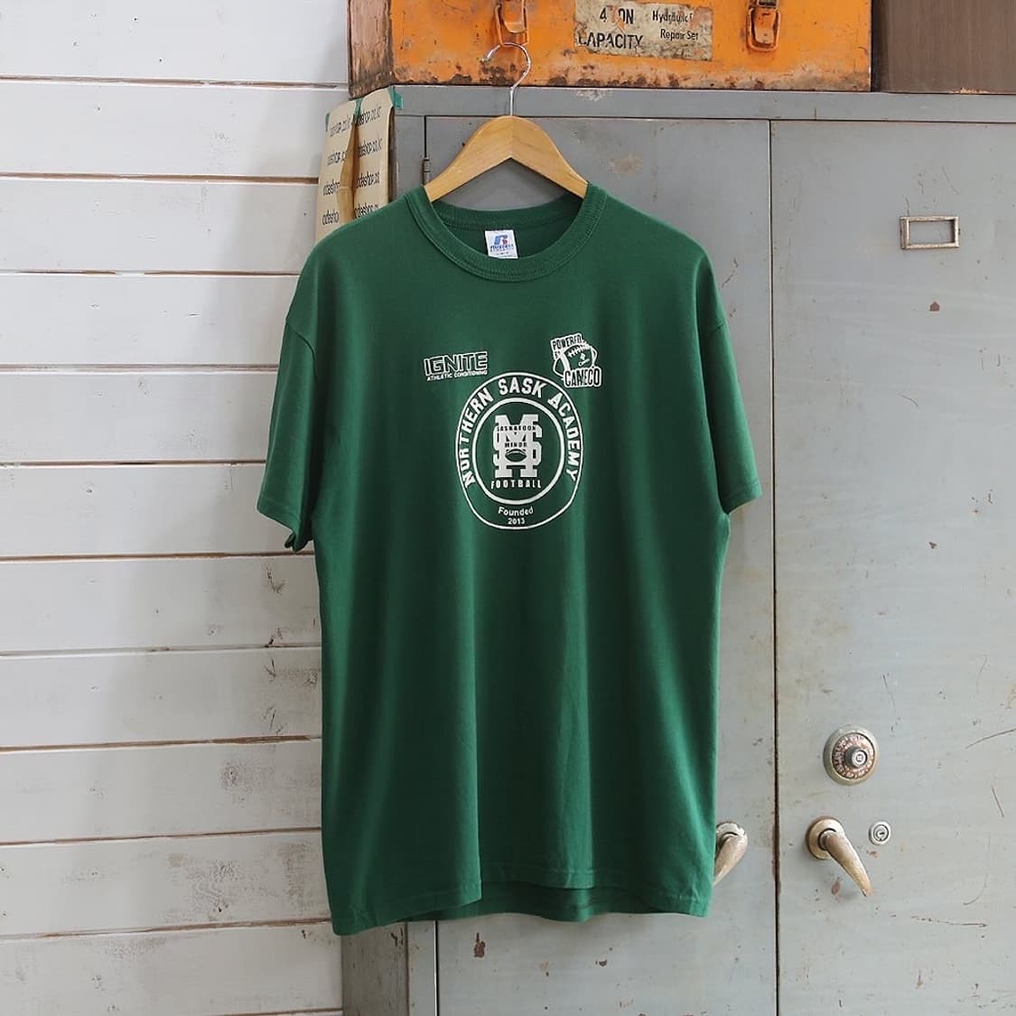 (착용컷) 러셀 애슬레틱 프린팅 반팔 티셔츠 (100) 상품이미지3