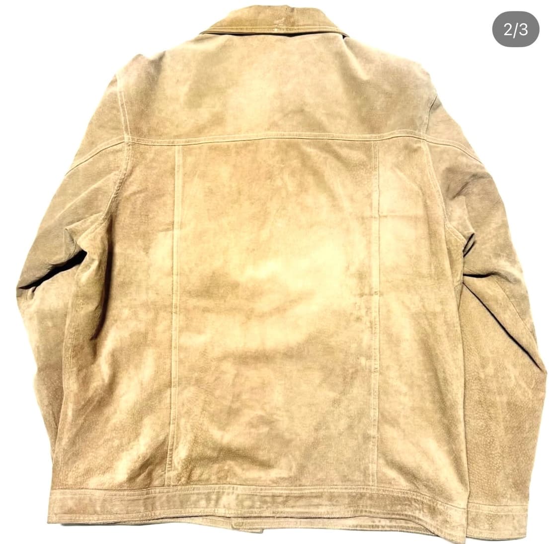 스웨이드 레더 트러커 자켓 상품이미지2