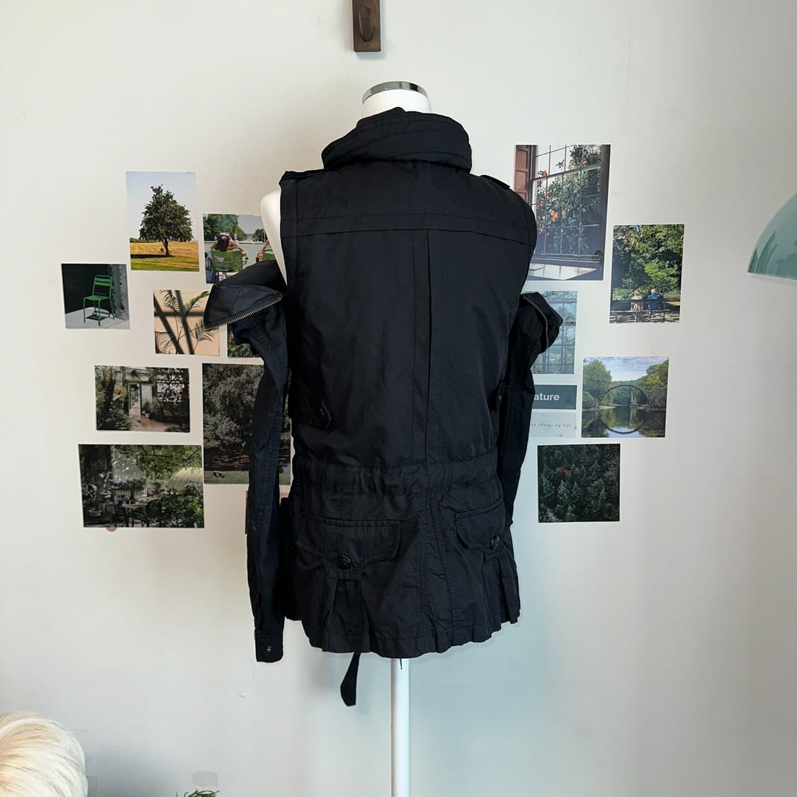 Black y2k silt zipper jacket 상품이미지3