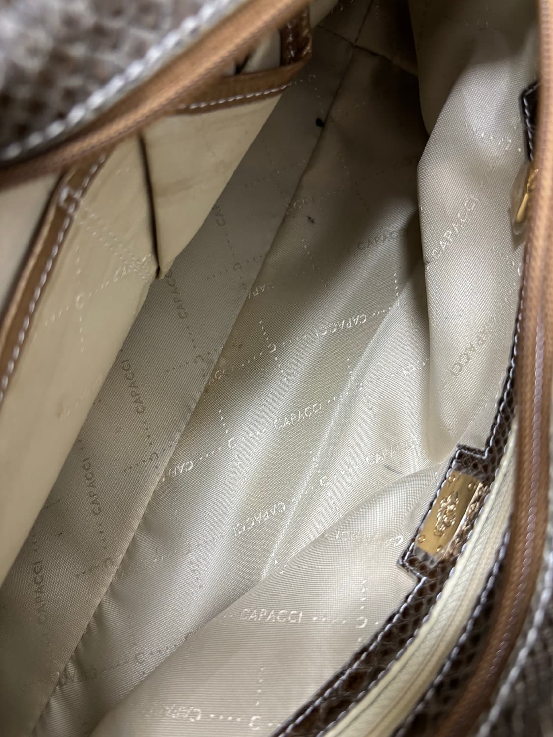 “Capacci“ Crocodile Leather Detail Y2K B 상품이미지10