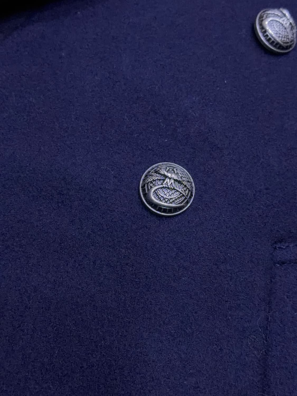 시스템옴므 울 캐시미어 더블 블레스트 코트 자켓 네이비 95 상품이미지6