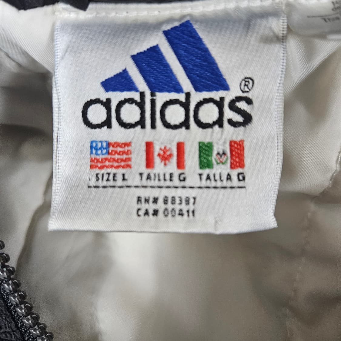 90s 아디다스 올드스쿨 빅로고 점퍼 상품이미지4