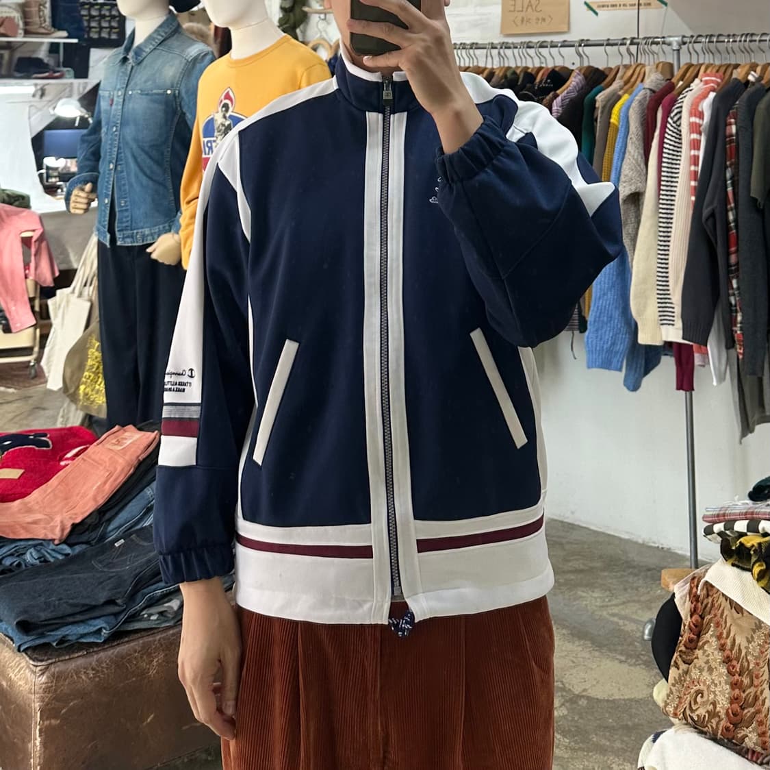 (착용컷) Champion 올드스쿨 트랙 자켓 (남성용 95) 상품이미지3