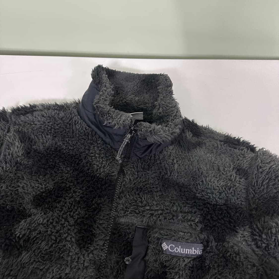M 컬럼비아 블랙 카모 밀리터리 후리스자켓 상품이미지5