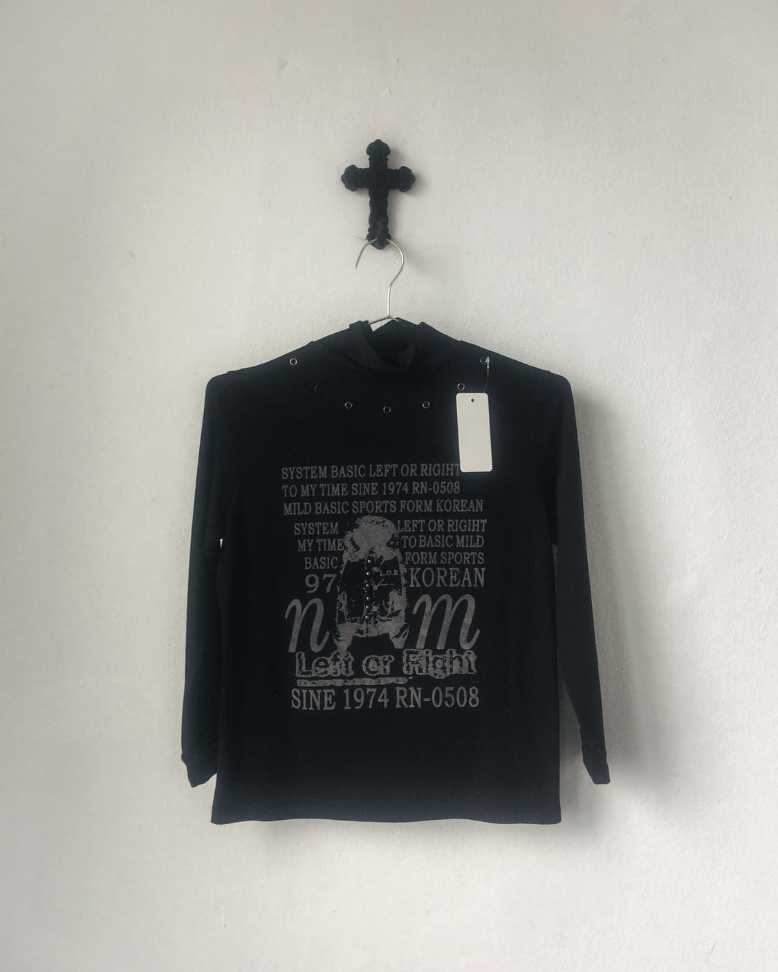 High neck eyelet point printing sleeve 상품이미지2