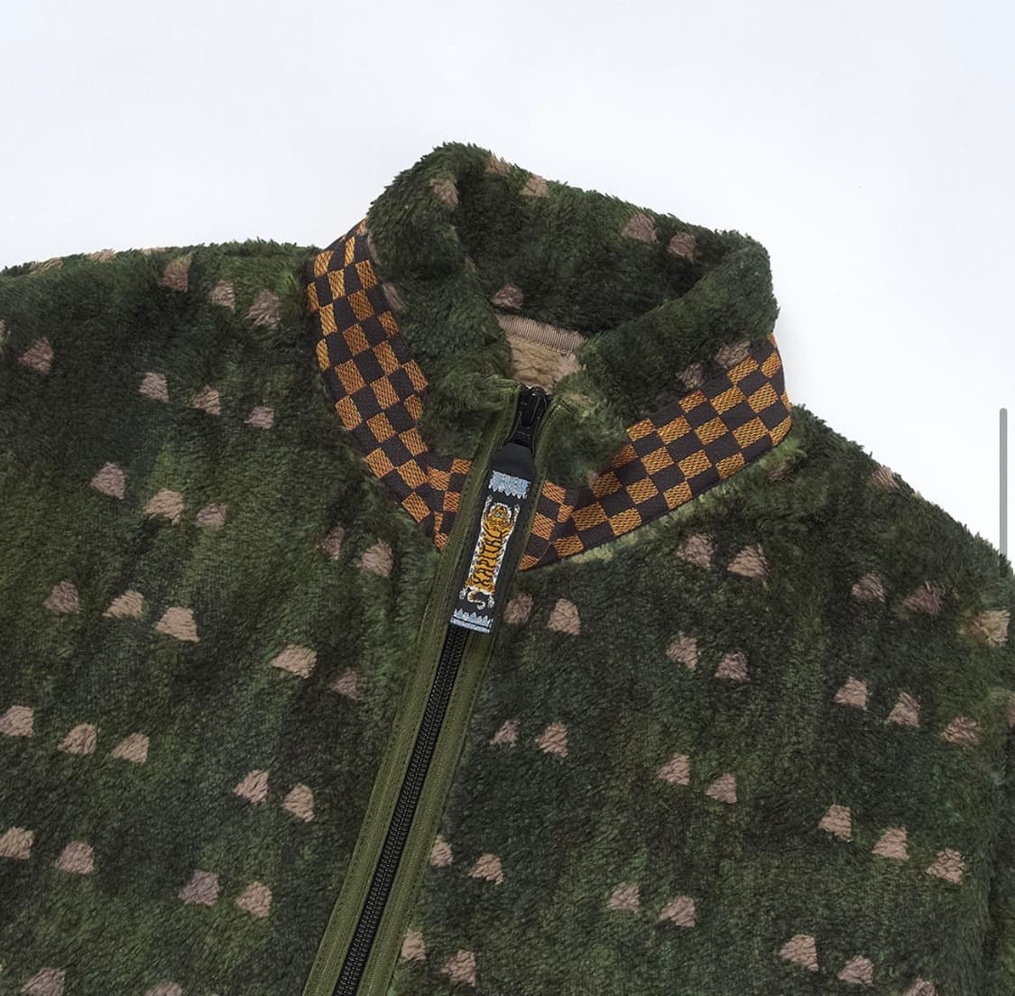 2) 캐피탈 아이리스 플리스 집 집업 자켓 블루종 카키  상품이미지3