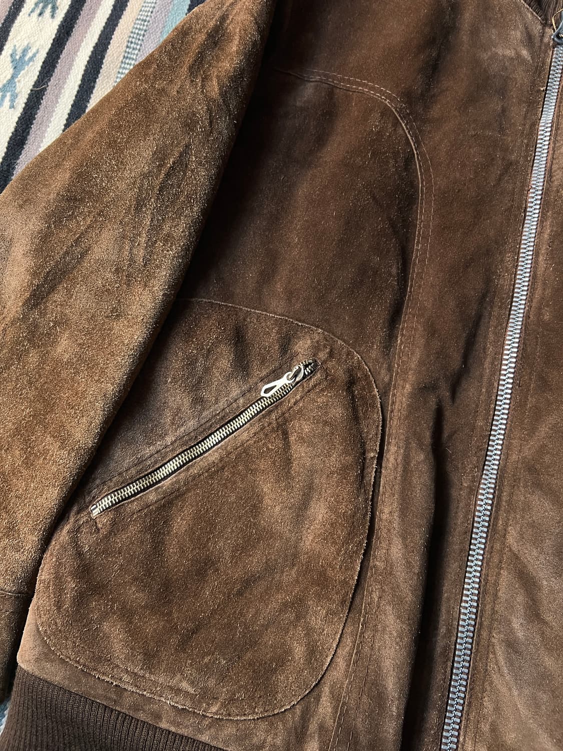 [S]8~90's 유럽 빈티지 쉐르파 스웨이드 자켓 상품이미지3