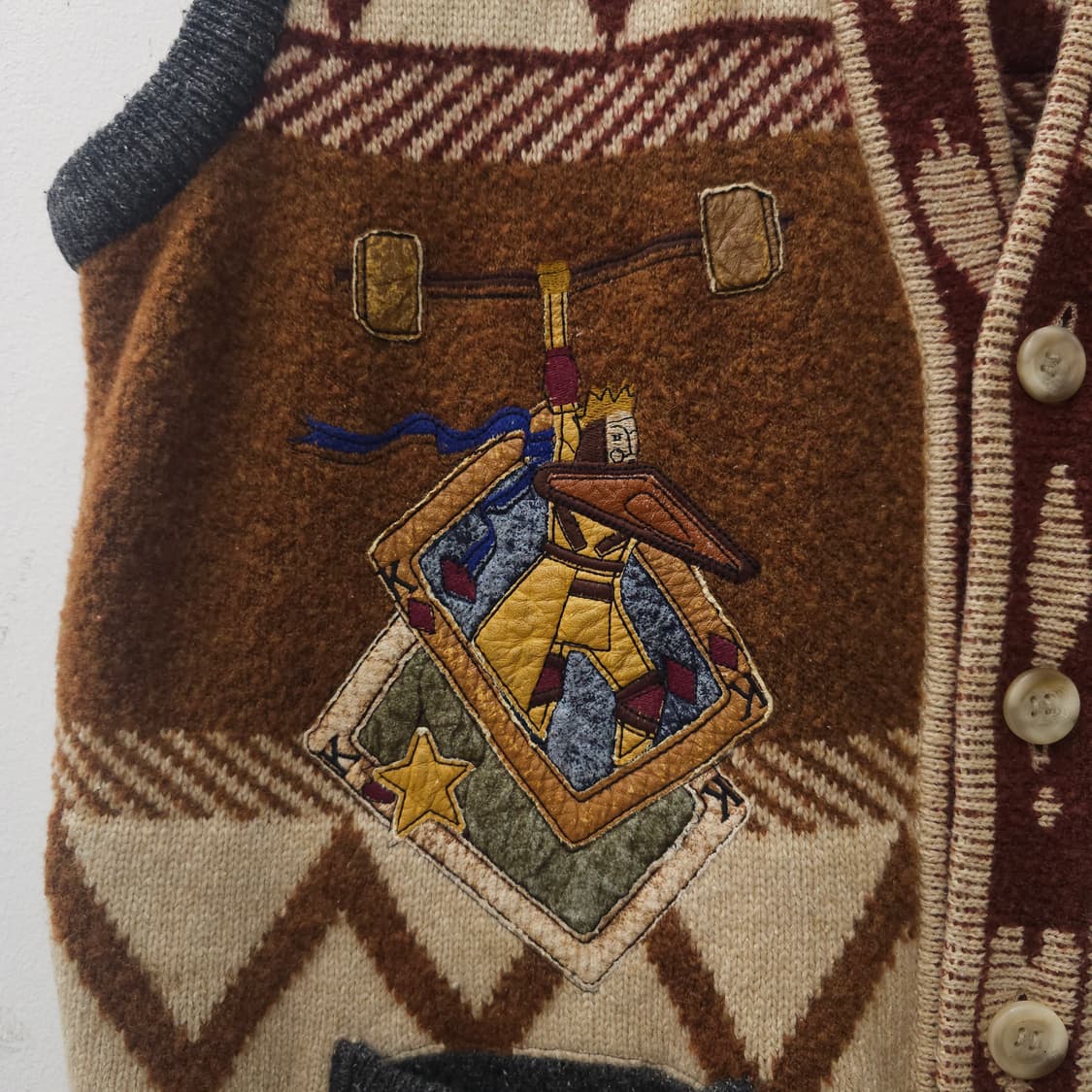 까스텔바작 스포츠 빈티지 울 니트 베스트 상품이미지4