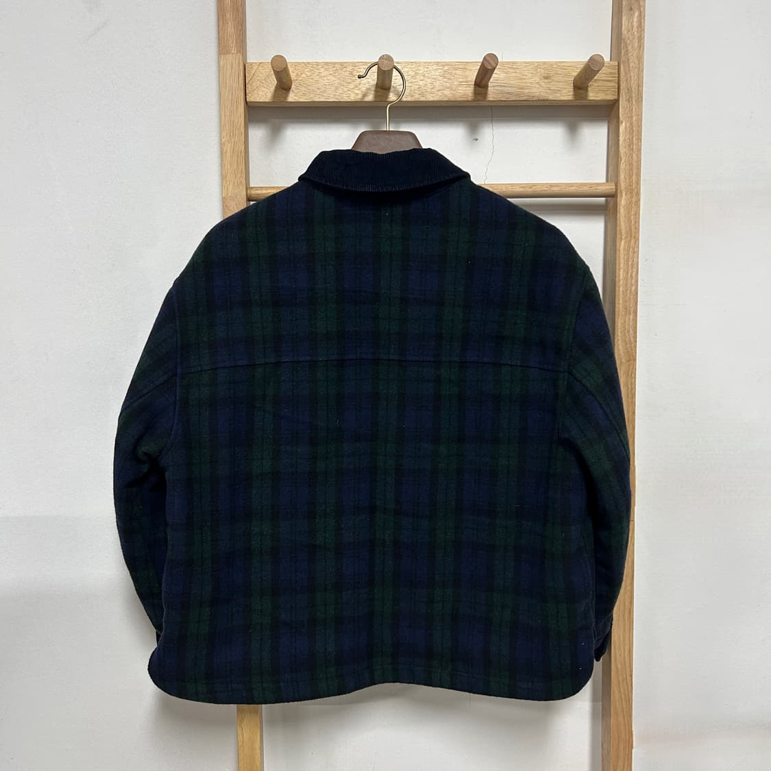 에디바우어 블랙와치 체크 울 워크자켓 상품이미지5