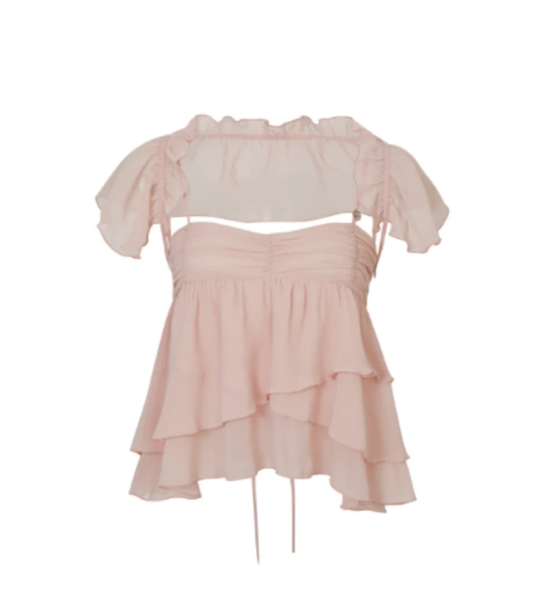 페인오어플레져 페오플 엘라 케이프 블라우스 상품이미지1