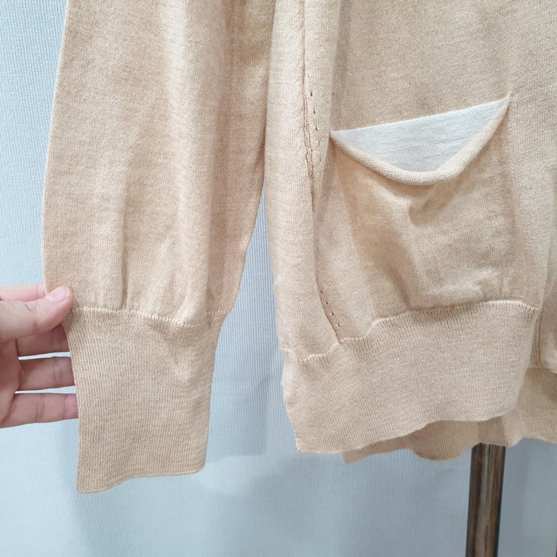 SO.WOOL 쏘울 캐시미어 혼방 가디건 L 상품이미지4