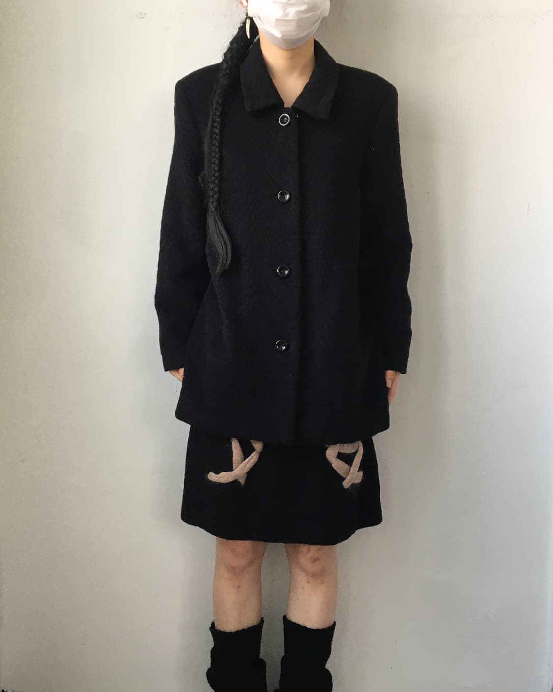 Pattern point coat 상품이미지6