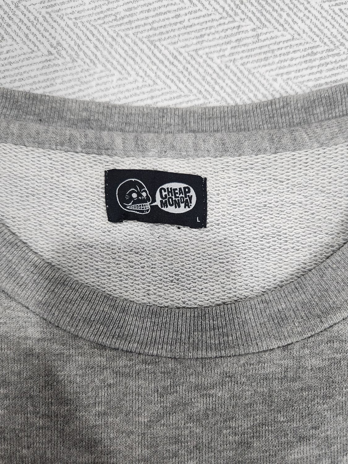 칩먼데이 해골 자수 맨투맨 남성 100사이즈 상품이미지4