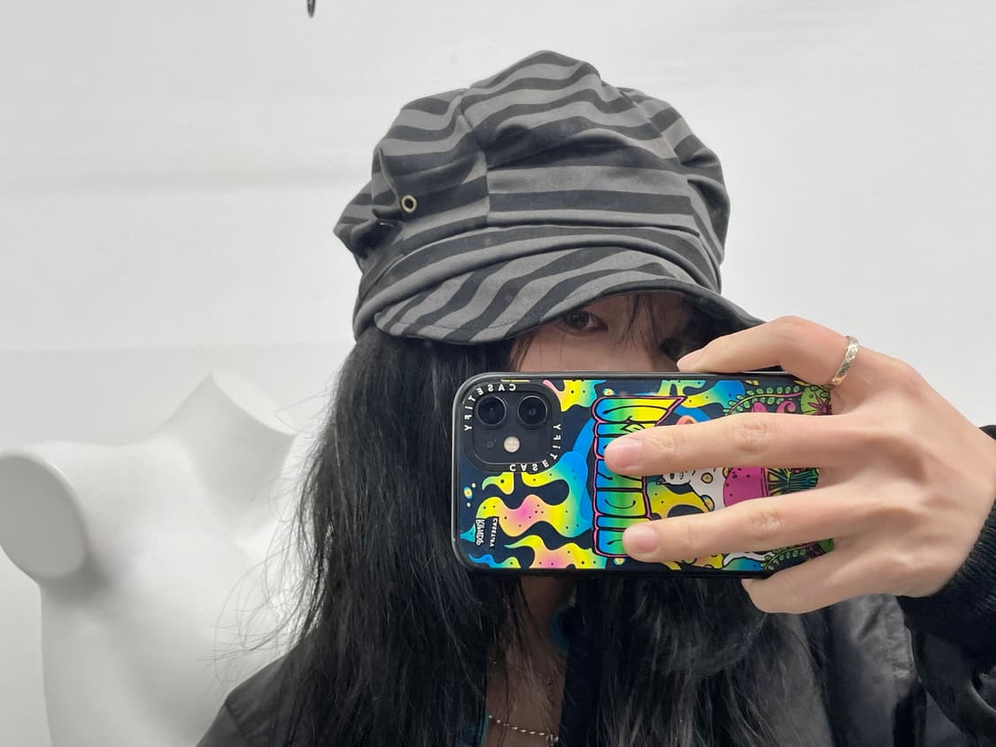 니혼진 너드 스트라이프 비니 상품이미지1