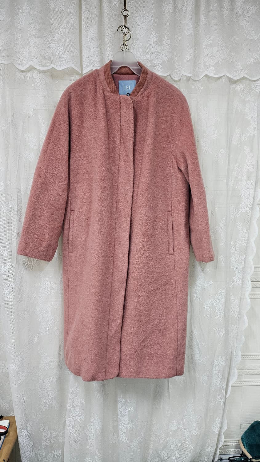 피치색상  알파카 코트 상품이미지1