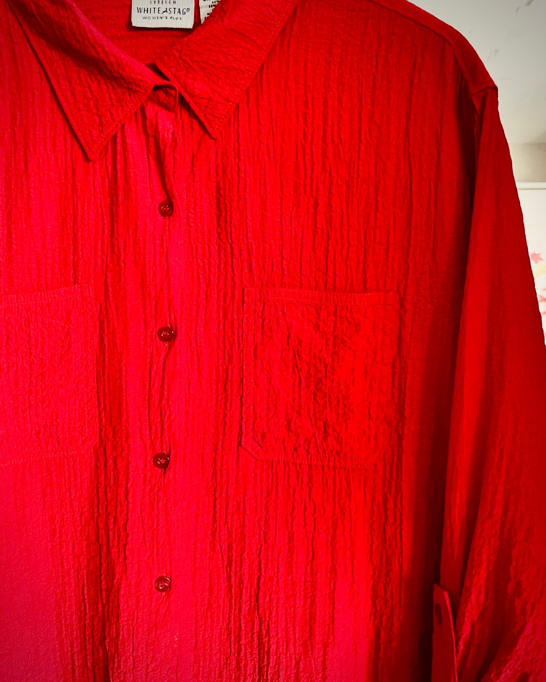 1990's WHITE STAG Pleats Shirt Jacket 상품이미지6