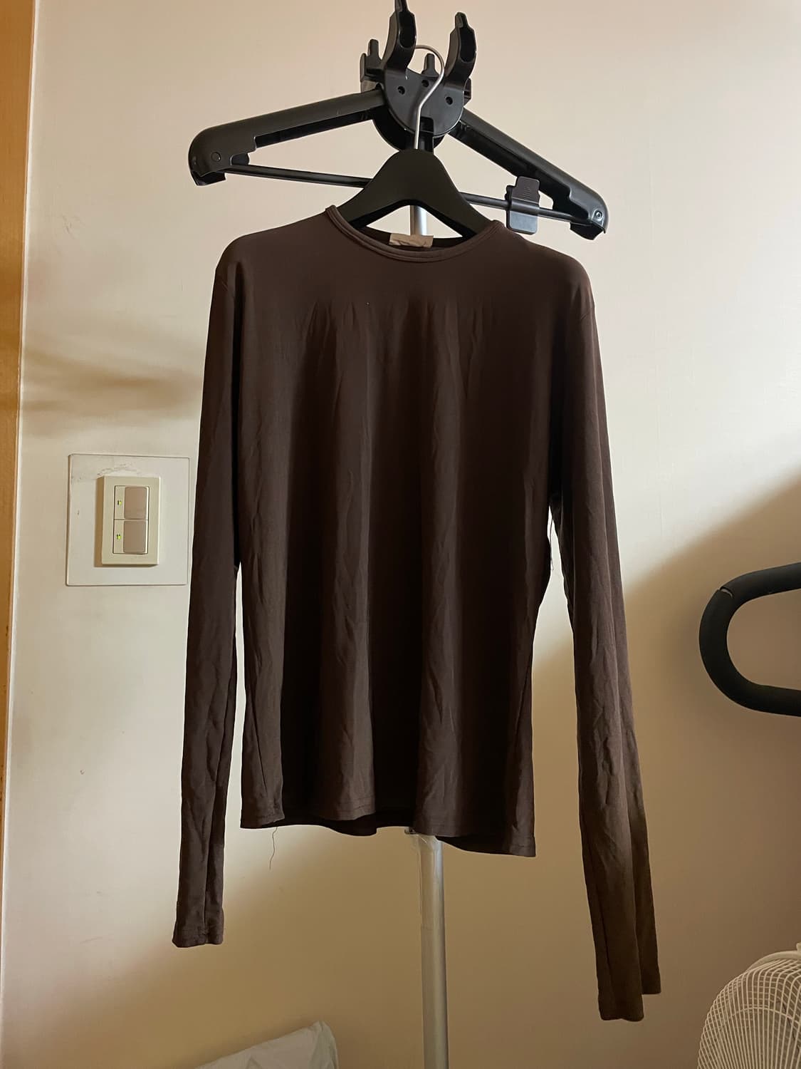 빈티지 나일론 매끈 롱티 브라운 상품이미지1