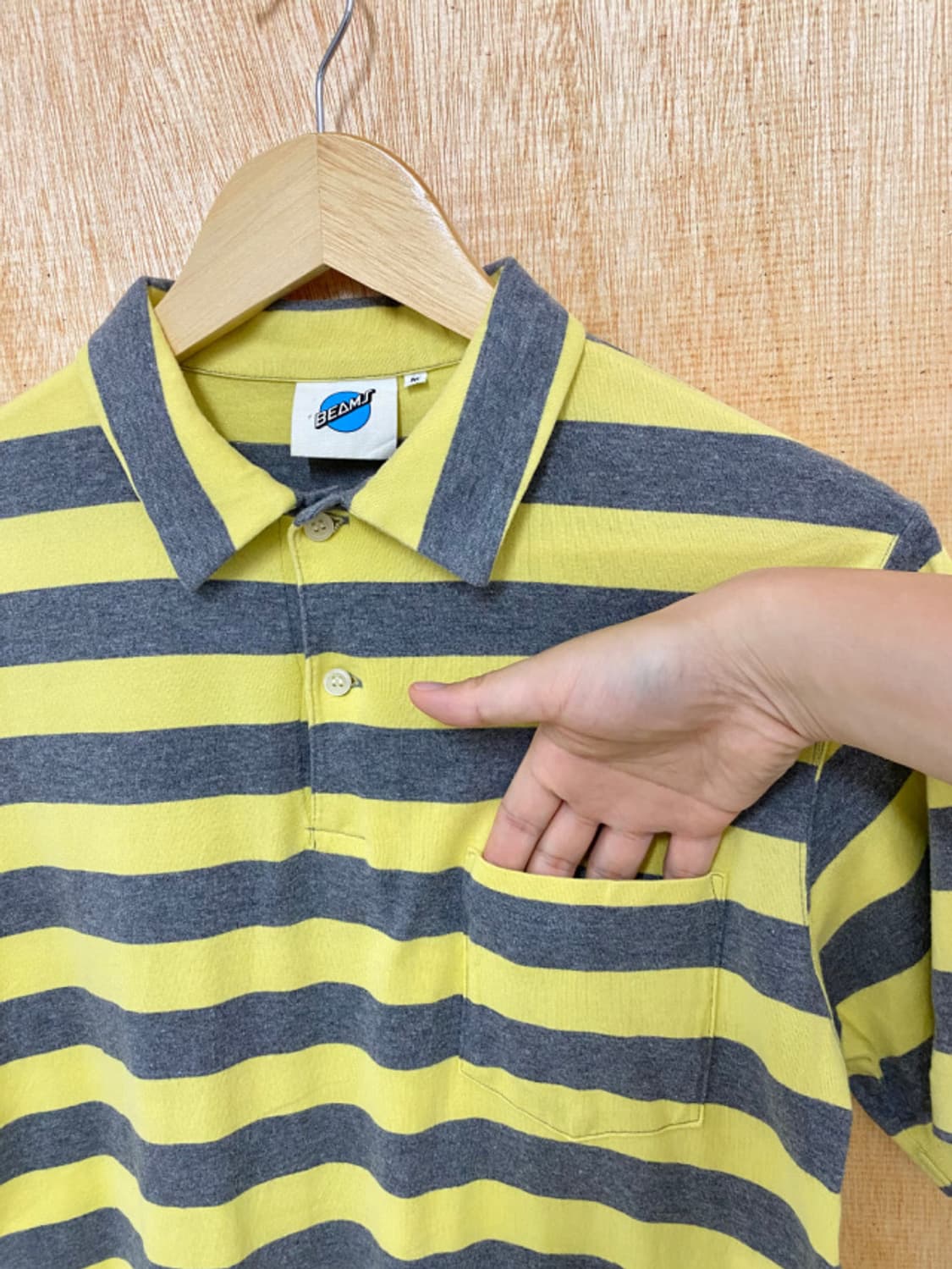 BEAMS stripe collar t-shirts 상품이미지7