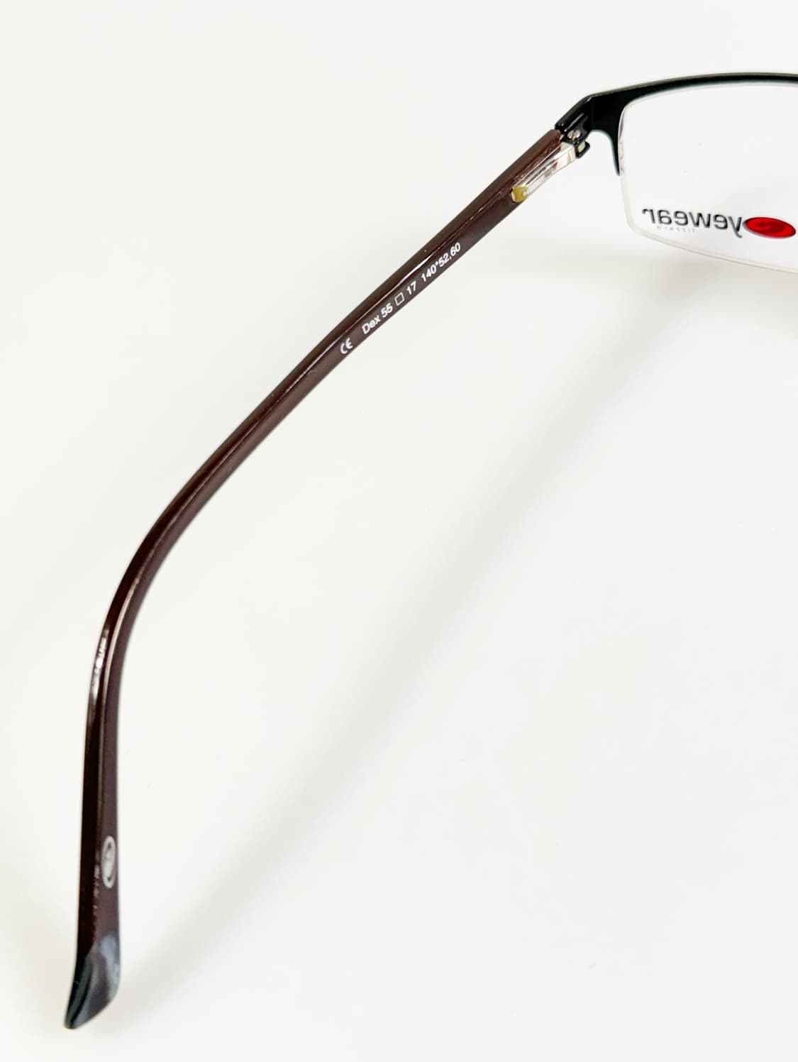 LIZZARD EYEWEAR 블랙 반무테 스퀘어 메탈 빈티지 안경 상품이미지7
